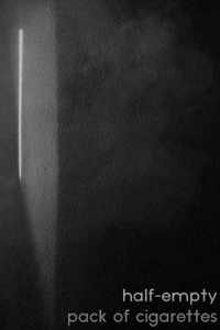 half-empty pack of cigarettes